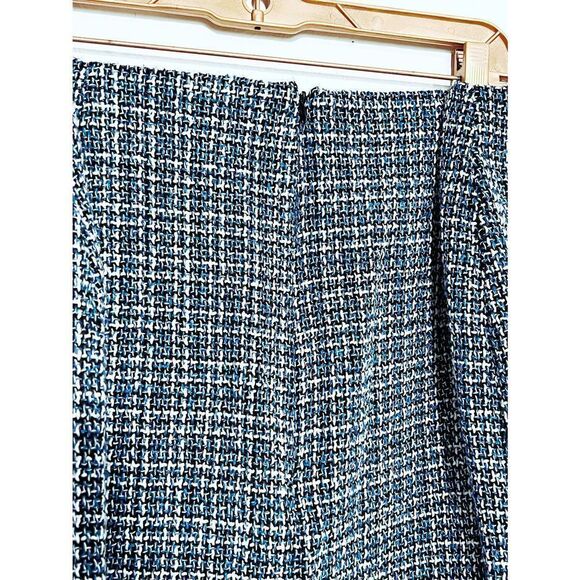 Boutique Blue Plaid Houndstooth Skirt - Picture 4 of 4